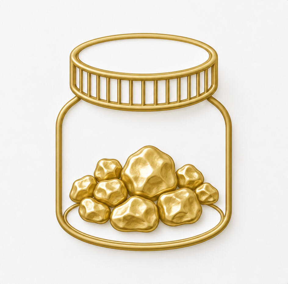 Informationen zum gefundenen Gold